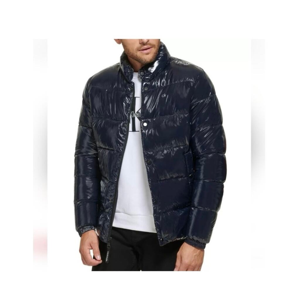 Calvin Klein High Shine Puffer Jacket Coat Men's S